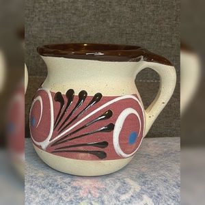Mexican hand crafted ceramic coffee mug plum -Jarrito de barro …